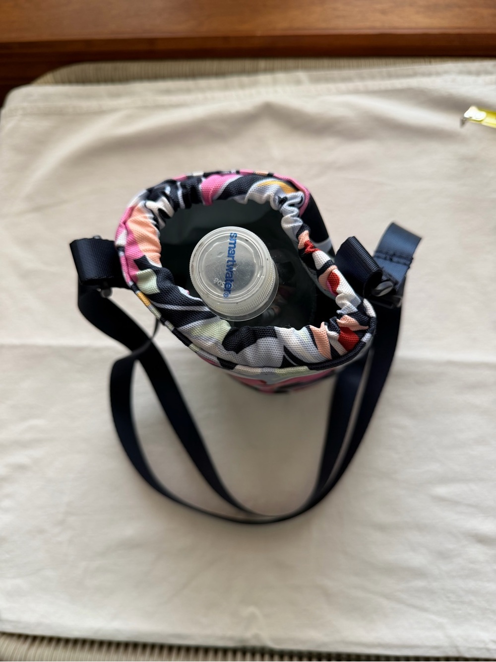 Vera Bradley Pink Floral Crossbody Bottle Holder - Picture 5 of 6